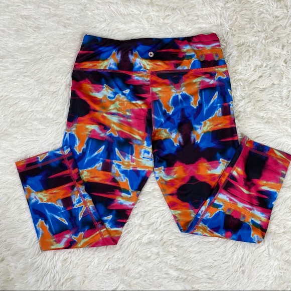 90 Degree By Reflex Capris Legging Multicolored - Picture 2 of 7